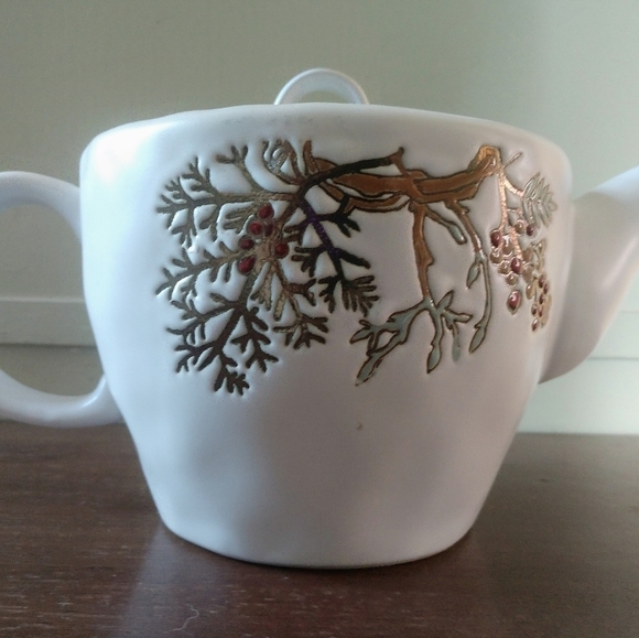 2017 Spectrum Designz White Teapot Floral/Woodland - Picture 10 of 11